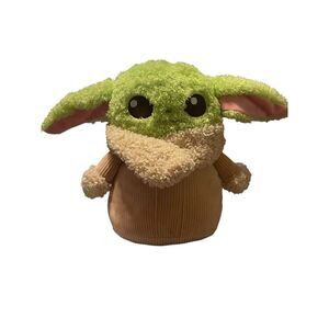 Mattel Green Cream Star Wars Grogu Soft’n Fuzzy Stuffed Animal Plush Toy 13"